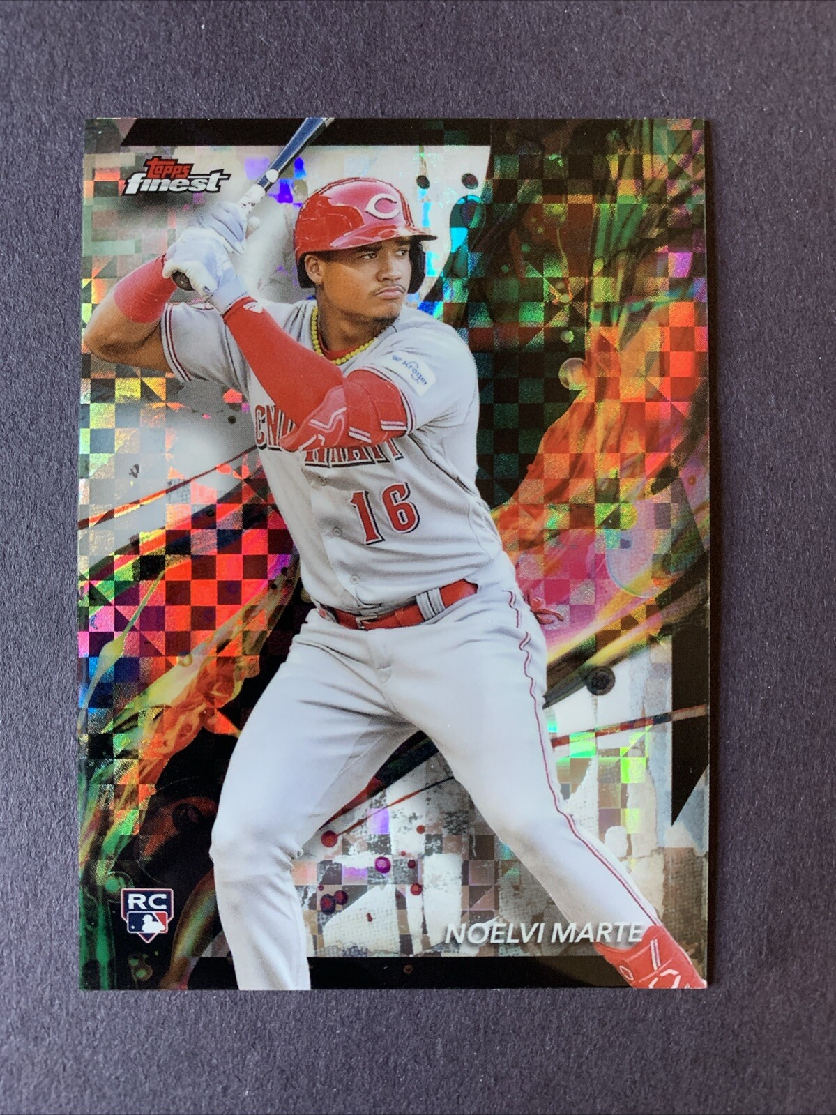 Noelvi Marte Rookie Card RC 2024 Topps Finest Checkerboard #10