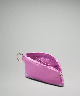 NWT Lululemon Clippable Card Pouch Dahlia Maeve Blue Linen  display picture 3