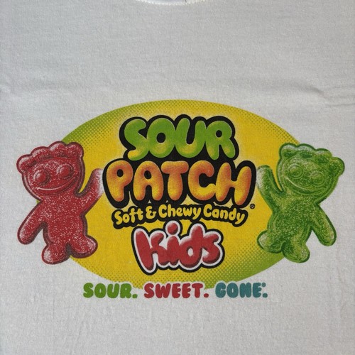 Vintage Sour Patch Kidsx Swedish Fish Candy Promo Shirt Herren XL doppelseitig