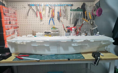 3D Printed kit 1/144 USS Bogue class escort aircraft carrier CVE (full hull)
