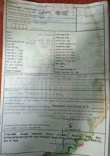 43R00082 Luna Delantera Izquierda para VOLKSWAGEN PASSAT BERLINA (3B2) 1 130577 - Imagen 3 de 3