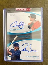 2017 Immaculate Collection Dual RC Auto Alex Bregman/Dansby Swanson #d 22/25
