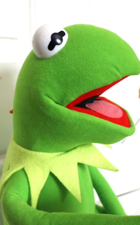 Prateleira de Pelúcia Vintage Kermit the Frog 18" Sitter Muppets Jim Henson Nanco - Imagem 4 de 4