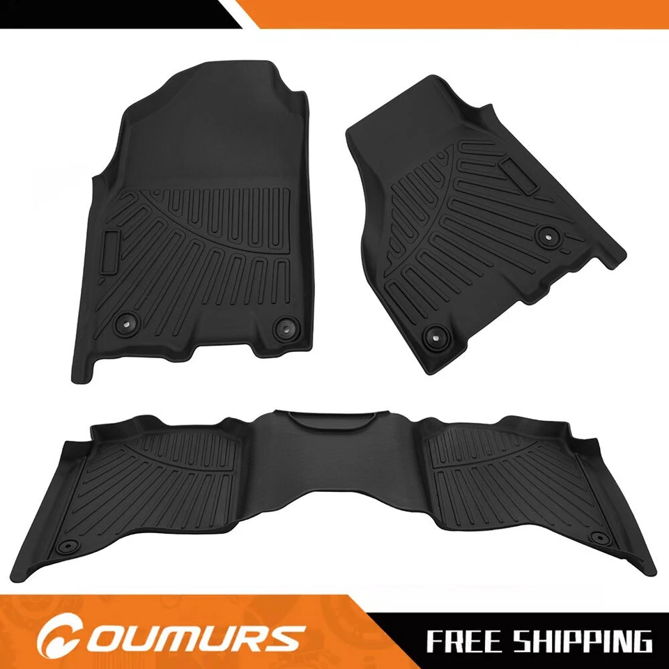 Floor Mats fits for 2019 2020 2021 2022 2023 2024 Dodge Ram 2500 / 3500 Crew Cab — 第 4/4 张图片