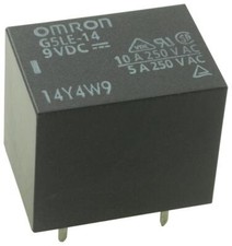 5pc OMRON ELECTRONIC COMPONENTS 'G5LE-14 DC9 General Purpose Relay, G5LE Se