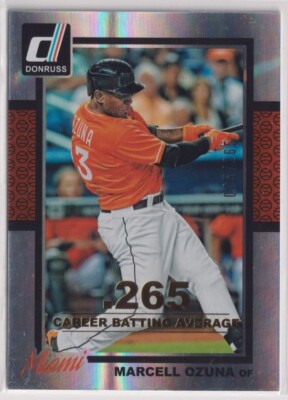 2014 Donruss Stat Line Career #309 Marcell Ozuna/265
