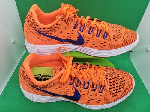 Nike Lunartempo Herren Sportschuhe 705461 800 Größe 9,5 Orange Blau Weiß - Bild 19 von 21