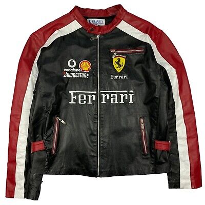 Ferrari Black & Red F1 Racing Jacket Leather Jacket Ferrari Black & Red F1 Racing Jacket Leather Jacket