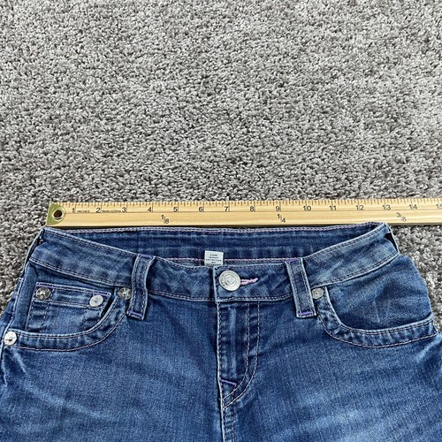 True Religion Pants Girls 14 Blue Denim Jeans Skinny Outdoors Youth Kids 26X27 - Picture 6 of 10