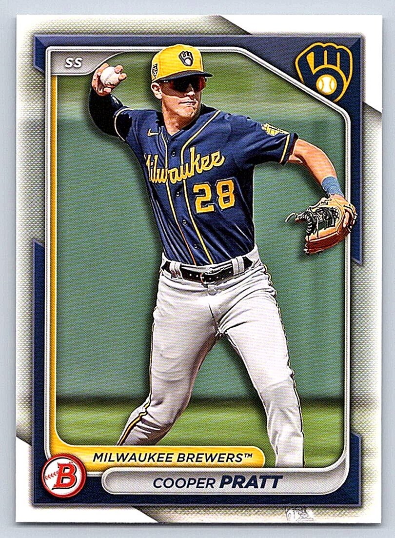 COOPER PRATT BREWERS  2024 BOWMAN DRAFT #BD-84
