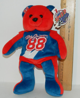Mint w tag Dale Jarrett Nascar 88 Team Speed bear Plush 8'' Beanbag Teddy 1999 VT
