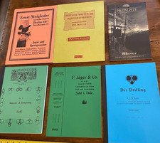 German Gun Book lot Booklets Guides Simson Suhl F. Jager Der Drilling Munitions