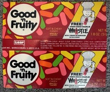 RARE VINTAGE GOOD ‘N FRUITY CANDY BOX HAS BEEN CUT