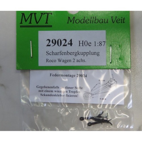 Modelismo Veit 29024 acoplamiento de montaña afilada para vagón Roco 2 ejes H0e + nuevo | Condition: Neu