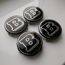 4x Zubehör 75mm Nabendeckel Radkappen Emblem Kappen Für Mercedes-Benz BRABUS