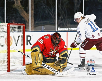 #ad #ad Marc Andre Fleury Golden Knights Unsigned 2021 Outdoors at Lake Tahoe Photo $9.99