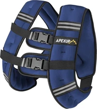 APEXUP Weighted Vest with 5lbs/10lbs/15lbs/20lbs/25lbs/30lbs Weights