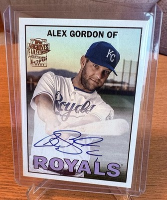 2025 Topps Archives Alex Gordon 1967 Fan Favorites Auto Royals