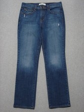 RC15423 2010  LEVI'S  505 STRAIGHT LEG WOMENS JEANS sz8M DARK BLUE
