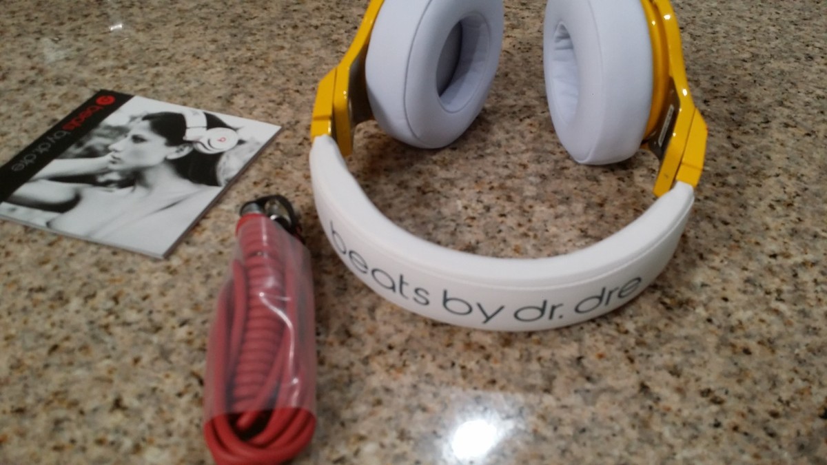 Beats by Dr. Dre Pro Beats Over the Ear Headphones Yellow limited