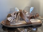 Hush Puppies Woman’s Sandals Size 9 Wide Brown Leather Ultra Comfortable Cute! — photo 3