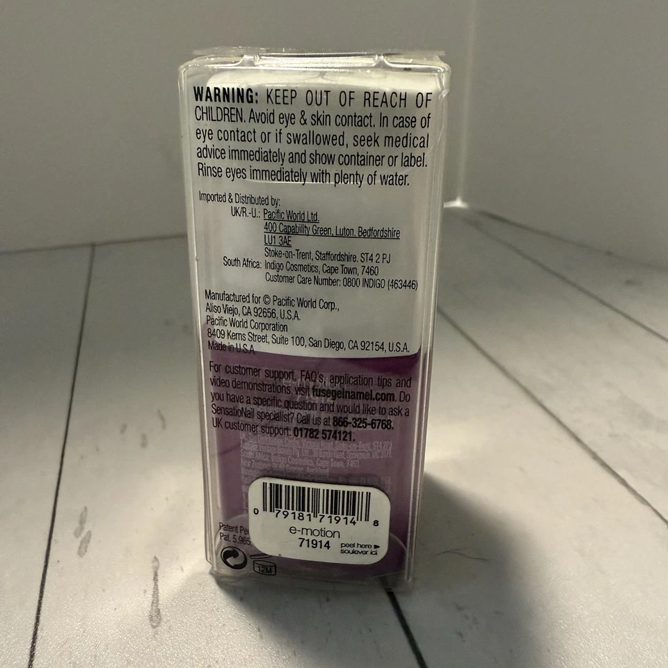 Esmalte de uñas Sensationail Fuse Gelnamel 71914 e-motion gel púrpura LED requerido Foto 2 de 3