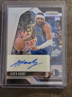 2024-25 Panini Prizm Jaden Hardy Silver Prizm Auto Dallas Mavericks #SIG-JHM 1E