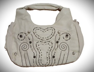 Beige Gesia Firenze Pearl Hobo