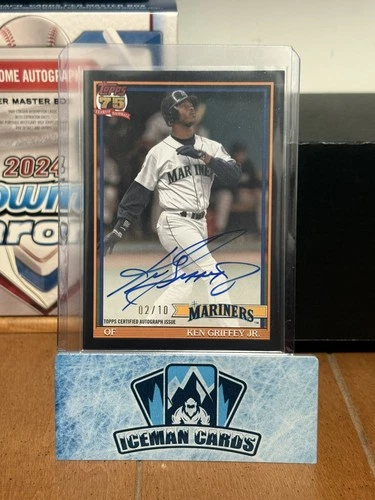 2026 Topps Series 1 1991 Auto Black Border /10 Ken Griffey Jr 91A-KG Mariners