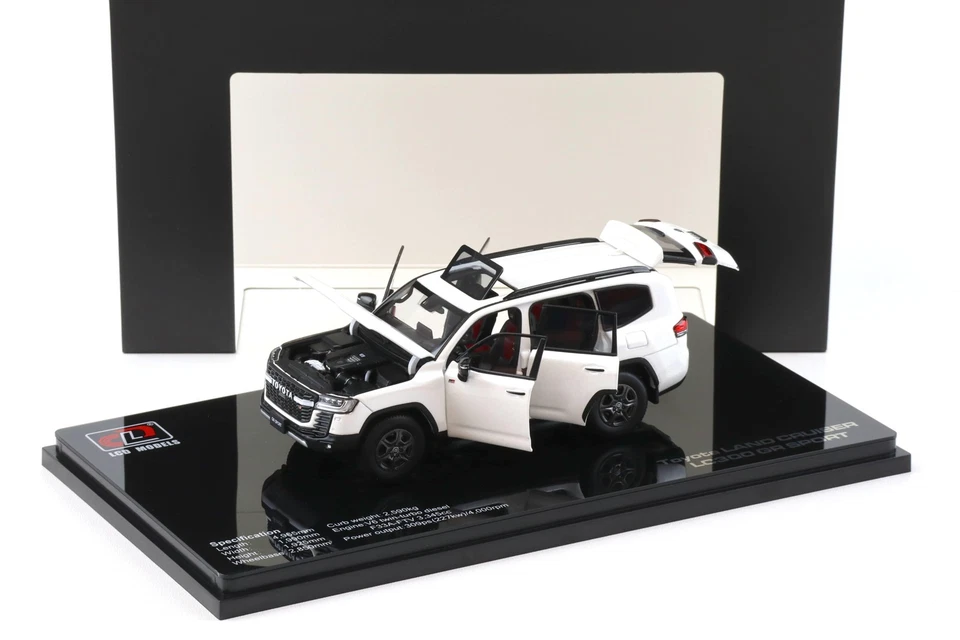 LCD-MODEL LCD43011-GR-WH TOYOTA - LAND CRUISER LC300-GR SPORT 2022 - BLANC - 1/4