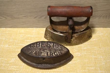 Antique Ca. 1900 Asbestos Sad Iron with Removable Handle