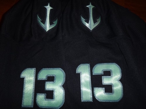 Youth Brandon Tanev #13 Seattle Kraken NHL Navy Home Premier Player Jersey - Picture 7 of 8