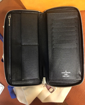 AUTH LOUIS VUITTON  PRACTICAL ZIPPY VERTICAL DAMIER GRAFITE  WALLET RETAIL $880