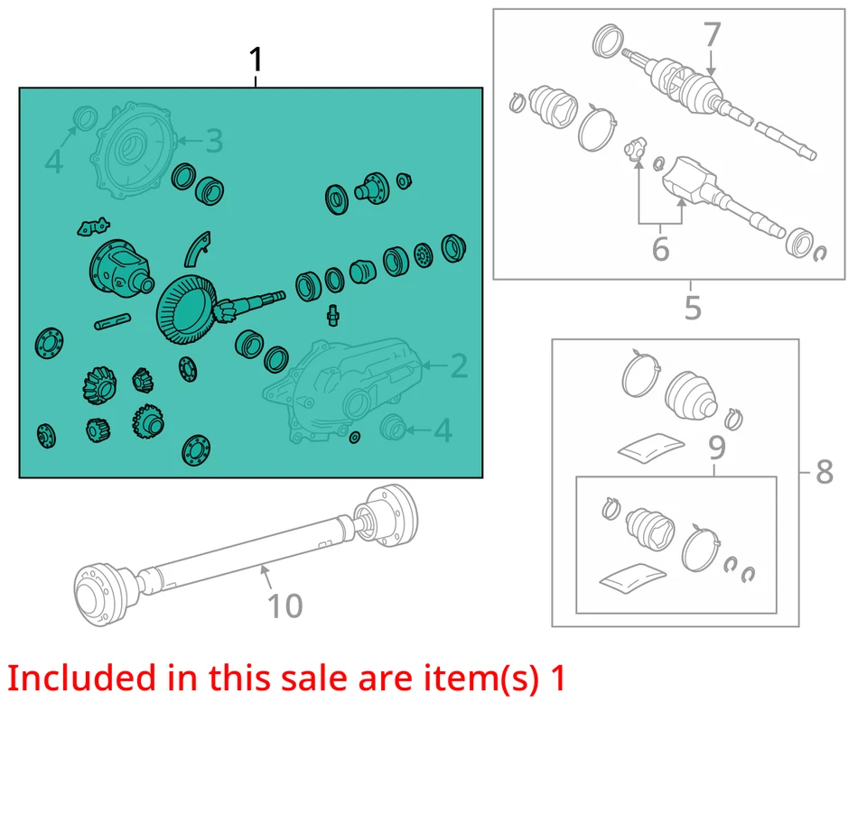 Carrier Front AWD 3.769 Ratio Fits 07-11 13-19 LEXUS GS350 2125604 - Image 4 of 4