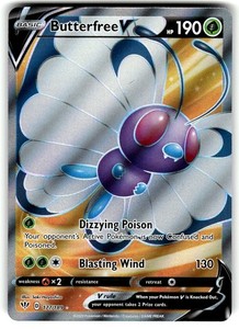 Butterfree V 177/189 Darkness Ablaze Full Art Ultra Rare