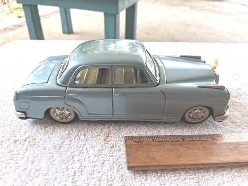 1960s Bandai Mercedes Benz Tin Friction Car 8"