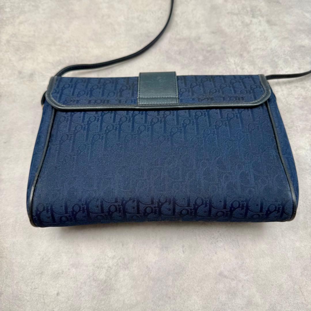 Christian Dior Trotter Shoulder Bag Crossbody Navy Vintage Authentic From Japan — image 3