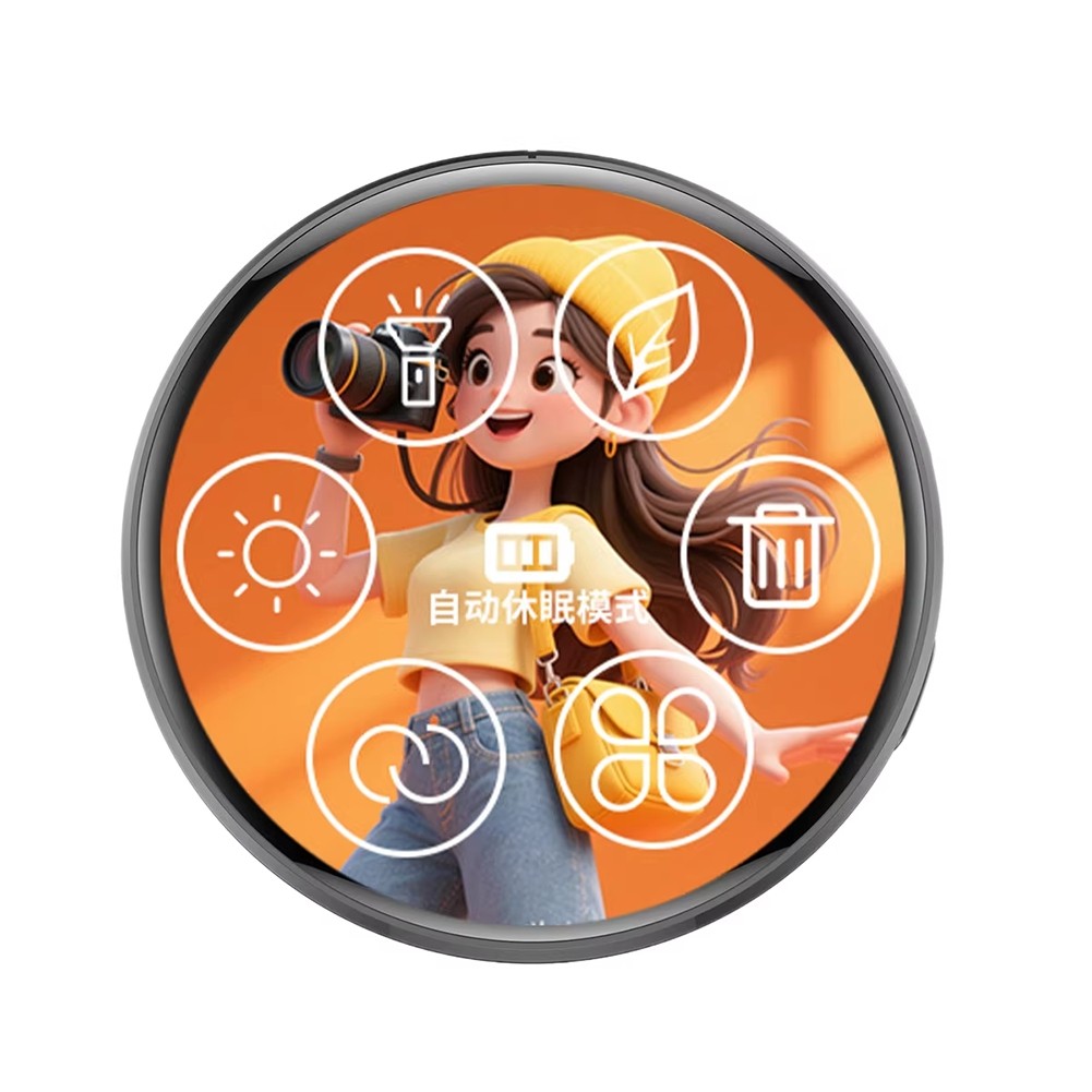 E-badge 1. 5-inch touchscreen magnetic for anime//celebrity merchandise e3u6