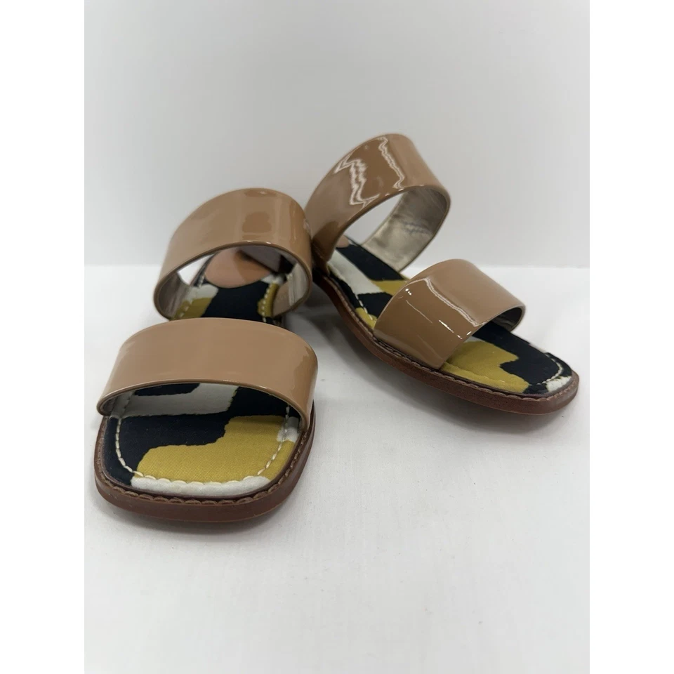 Sandalias Sam Edelman Haydee Light Blush charol doble correa deslizables para mujer 7,5 NUEVAS Foto 2 de 4