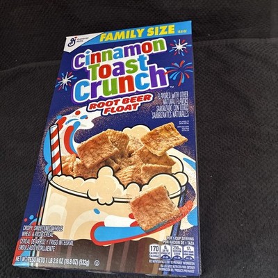 1 NEW Cinnamon Toast Crunch Root Beer Float Flavored Family Size Cereal, 18.8 oz