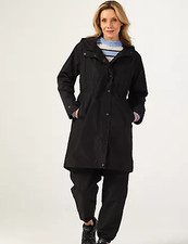 Centigrade Waterproof Hooded Parka Coat Black New Size Small