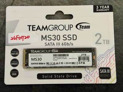 TEAMGROUP MS30 2TB SLC Cache 3D NAND TLC M.2 2280 SATA III TM8PS7002T0C101
