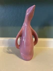 Vintage Art Deco Pink Ceramic Penguin Sculpture Royal Haeger Style 13”