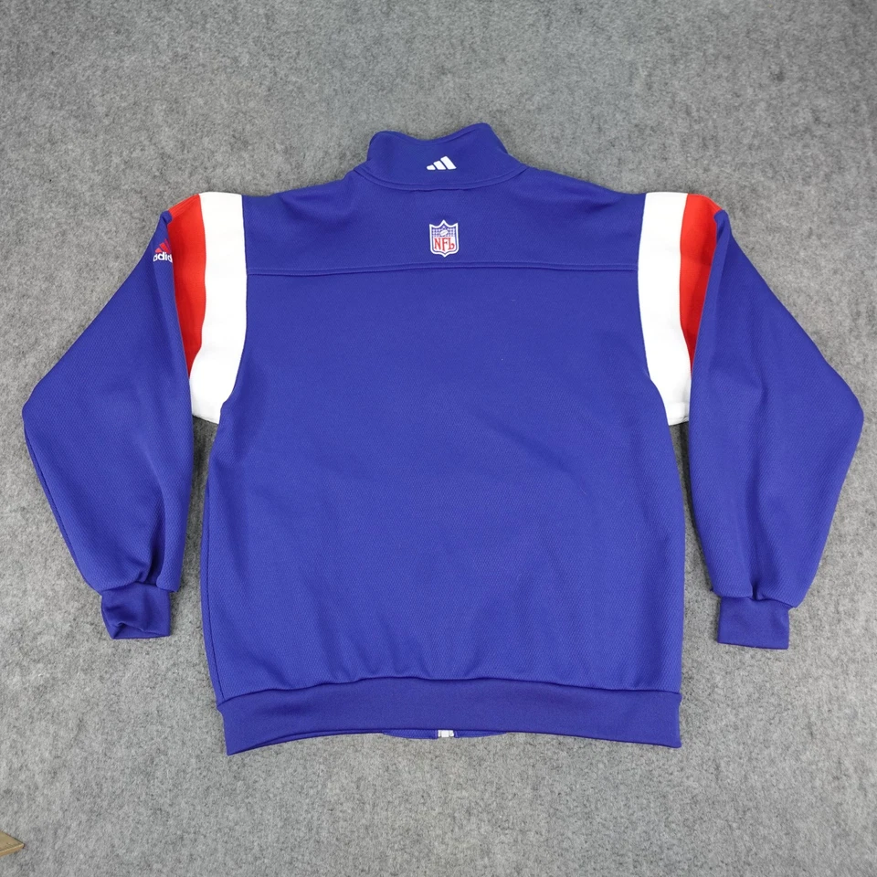 Vintage New England Patriots Jacket Mens Medium NFL Football Adidas Track 90s - Image 2 of 4