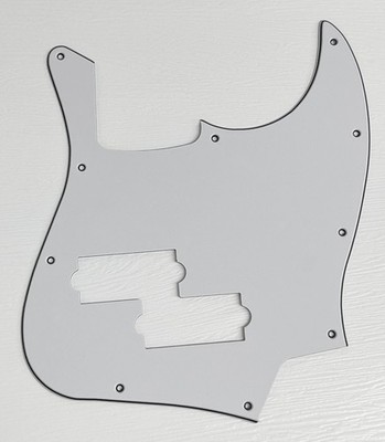 White Pickguard Scratch Plate For Fit Top Jazz Bass With PB Pickup Style Guitar