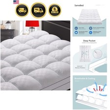 Mattress Topper Queen,Extra Thick Mattress Pad Cover for Back Pain,Cooling Ma...