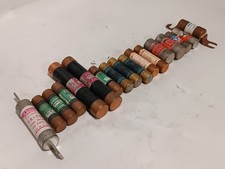Mixed Lot of 17 Assorted Fuses: Gould Shawmut, Amp-Trap, Eagle, Buss, Brush