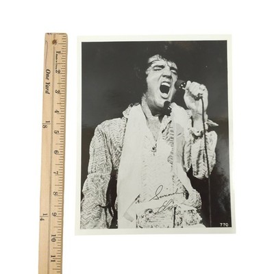 Elvis Presley エルヴィス 限定7500枚　プレート2 22K Elvis Presley Photo 8x10 Summer Festival Residency Las Vegas 72