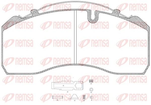 Remsa Bremsbelagsatz Scheibenbremse Jca 814.80 FüR Iveco Mercedes Atego 1 3 Man-image