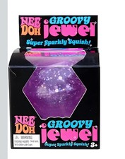 Purple NeeDoh Groovy Jewel Gem Ice Jelly Nee Doh Cone Sparkly Glitter Squishy